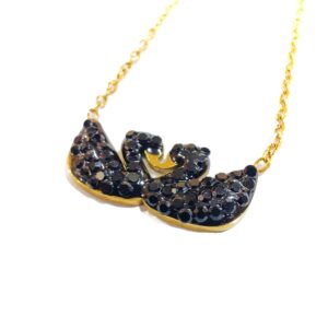 Double Swan Necklace